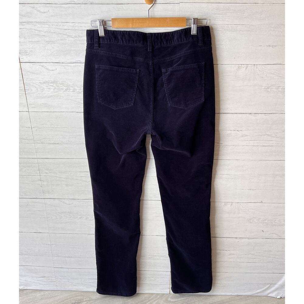 Talbots Pants Womens Size 10 Navy Blue Heritage Corduroy Cotton Blend Stretch - Picture 11 of 16
